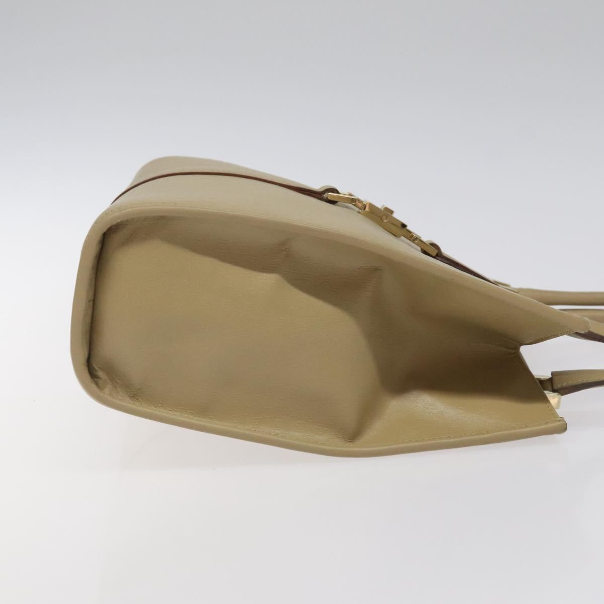 Gucci Bow Frame Chain Clutch Crystal GG Embellished Moire, BEIGE, LEATHER, Handbag