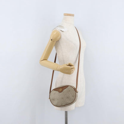 Christian Dior Vintage Honeycomb Canvas and Leather, Beige, Canvas, Shoulder Bag