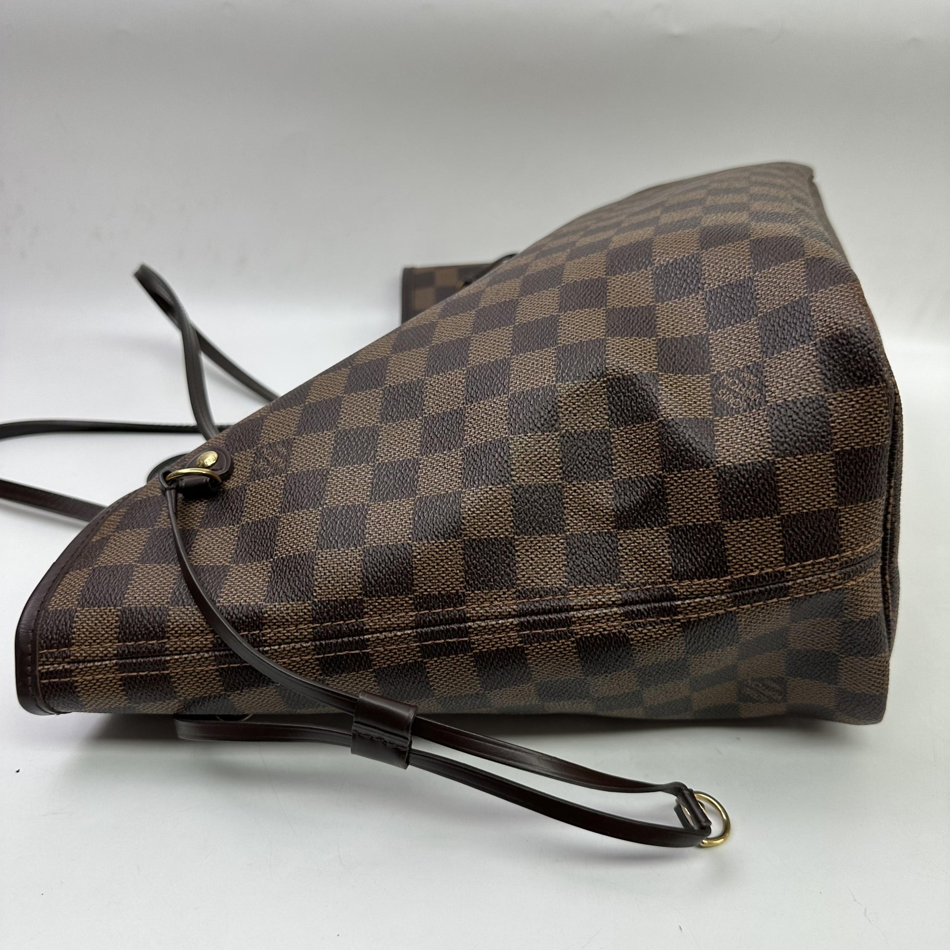 Louis Vuitton Neverfull Damier, Brown, Canvas, Tote Bag