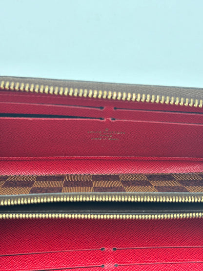 Louis Vuitton Clemence Damier Ebene, Brown, Canvas, Wallet