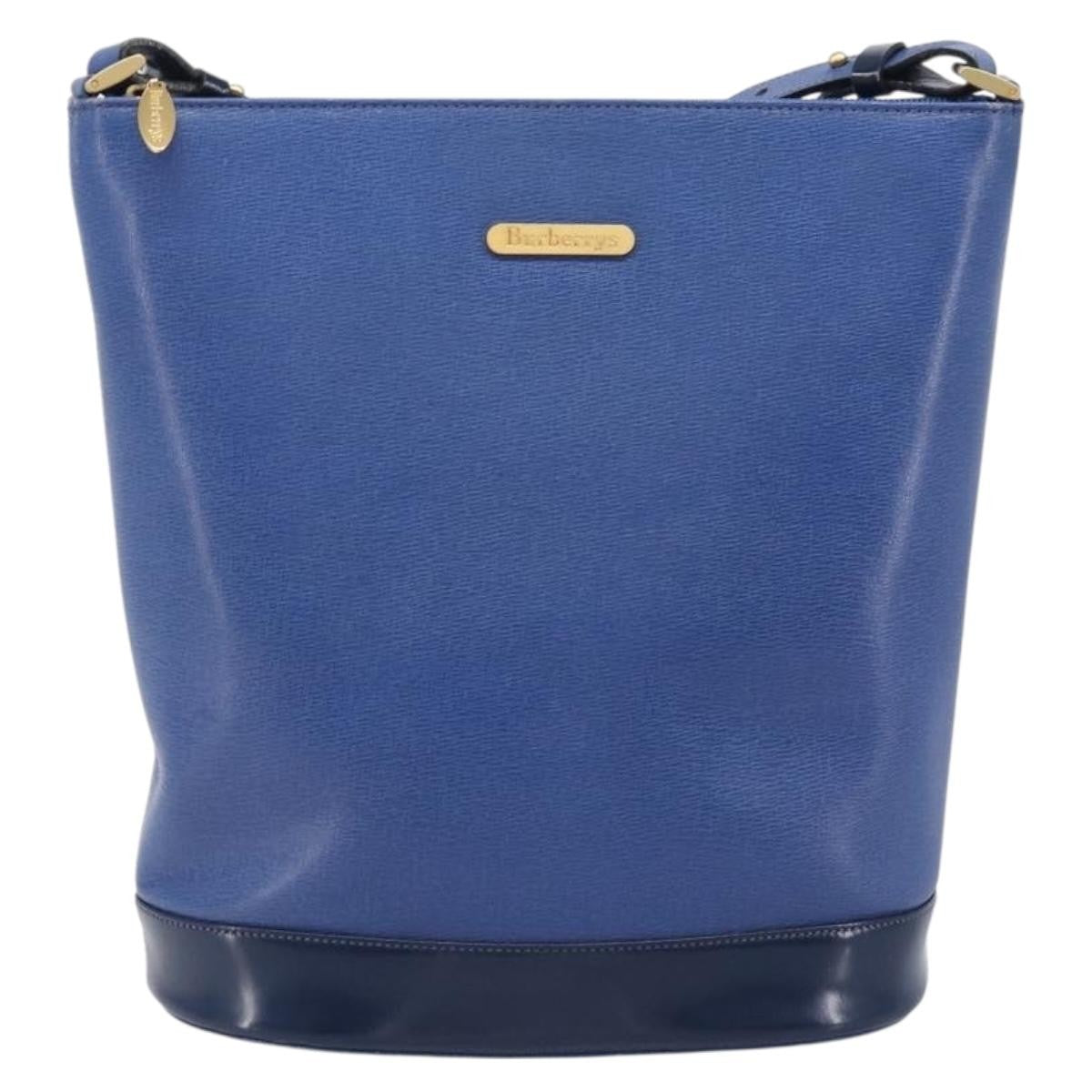 Burberry Shoulder Leather, Blue, Leather, Shoulder Bag