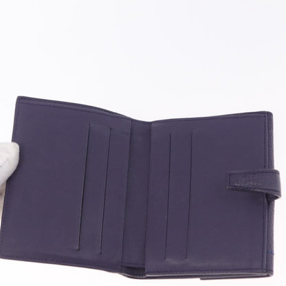 Loewe Anagram Trifold Flap Leather, Purple, Leather, Wallet