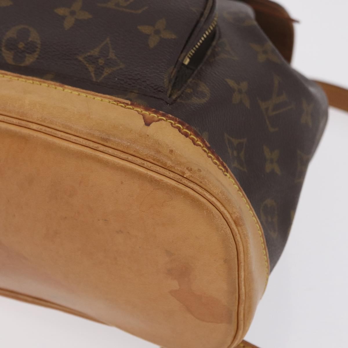 Louis Vuitton Vintage Montsouris Monogram Canvas, Brown, Canvas, Backpack