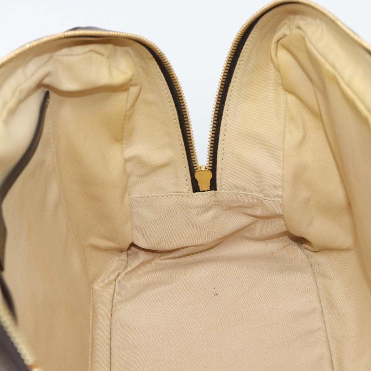 Celine C Macadam Canvas and Leather, Brown, Canvas, Handbag