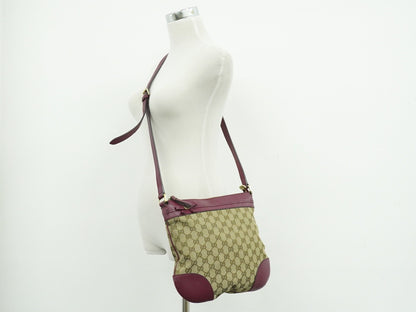 Gucci Mayfair Messenger GG Canvas and Leather, Beige, Canvas, Shoulder Bag
