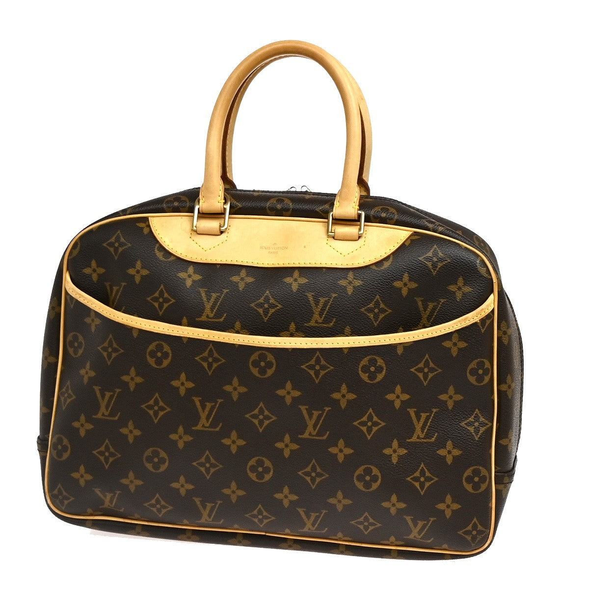 Louis Vuitton Deauville Monogram Canvas, Brown, Canvas, Handbag