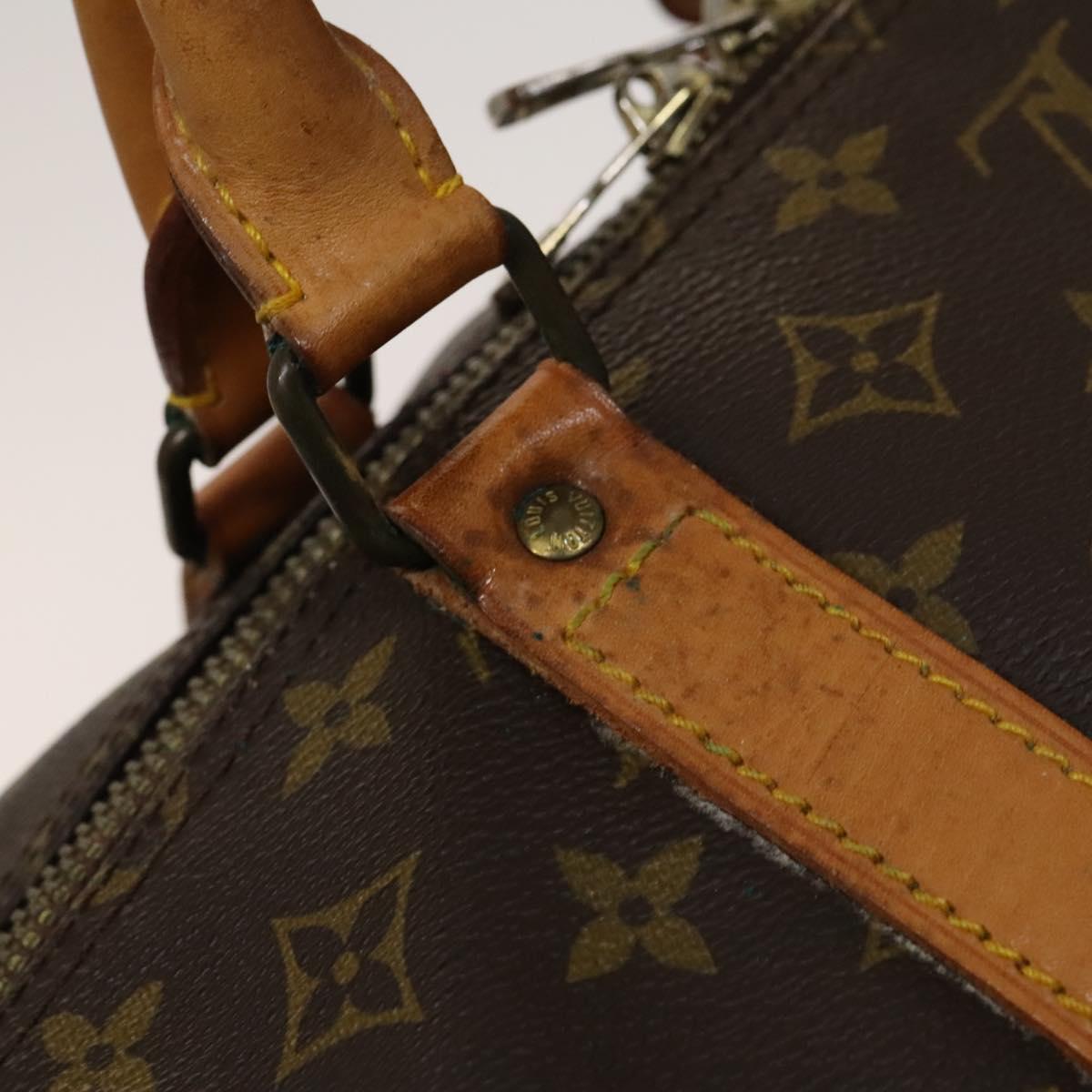 Louis Vuitton Keepall Bag Monogram Canvas, BROWN, CANVAS, Travel bag