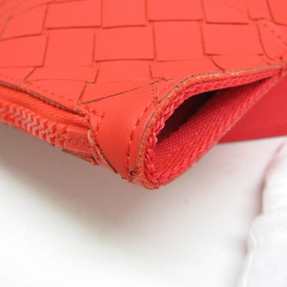 Bottega Veneta Fold-Over Intrecciato Effect Rubber, Red, Rubber, Backpack