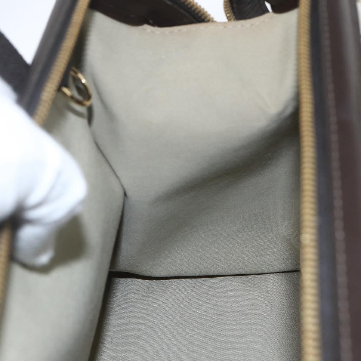 Louis Vuitton Josephine Mini Lin, Khaki, Canvas, Handbag