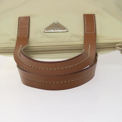 Prada Vintage Tote Tessuto, White, Nylon, Tote Bag
