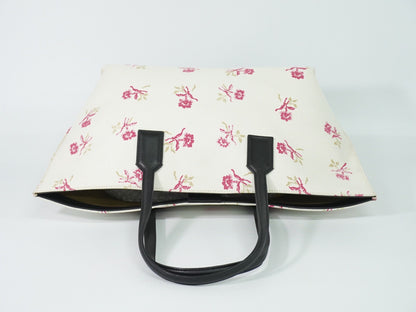 Loewe T Shopper Printed Canvas, White, Canvas, Tote Bag