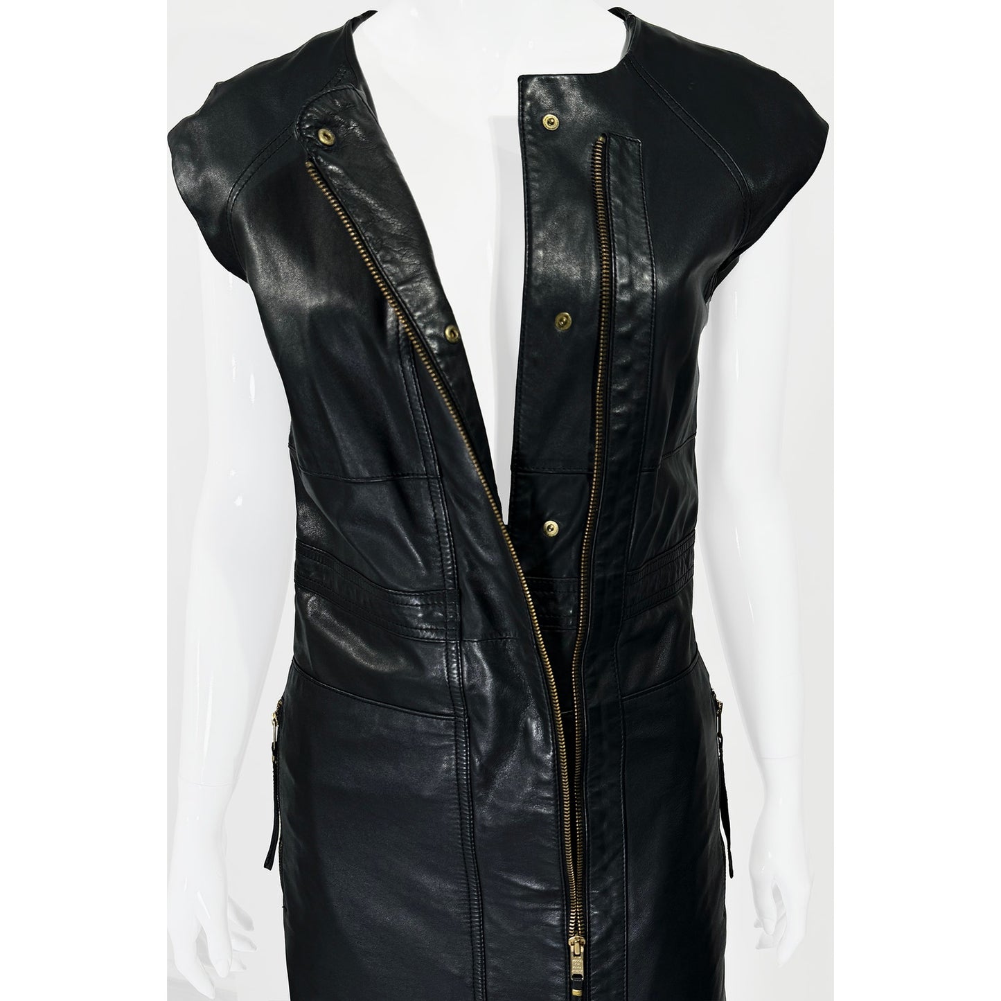 MARC JACBOS Lambskin Leather Dress