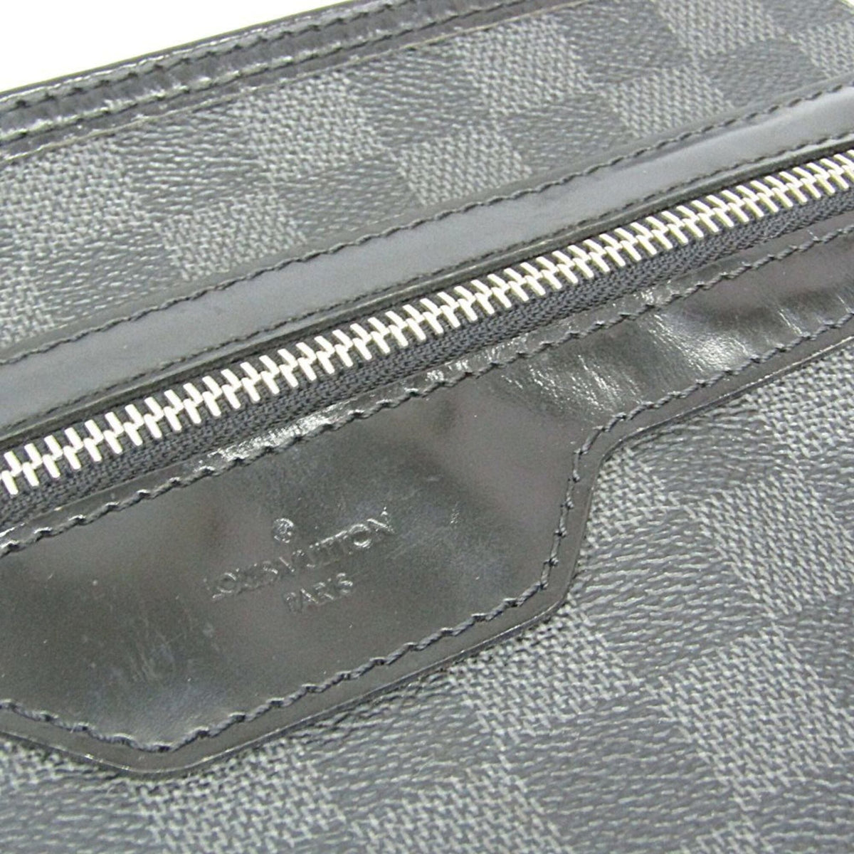 Louis Vuitton Thomas Damier Graphite, Black, Canvas, Shoulder Bag
