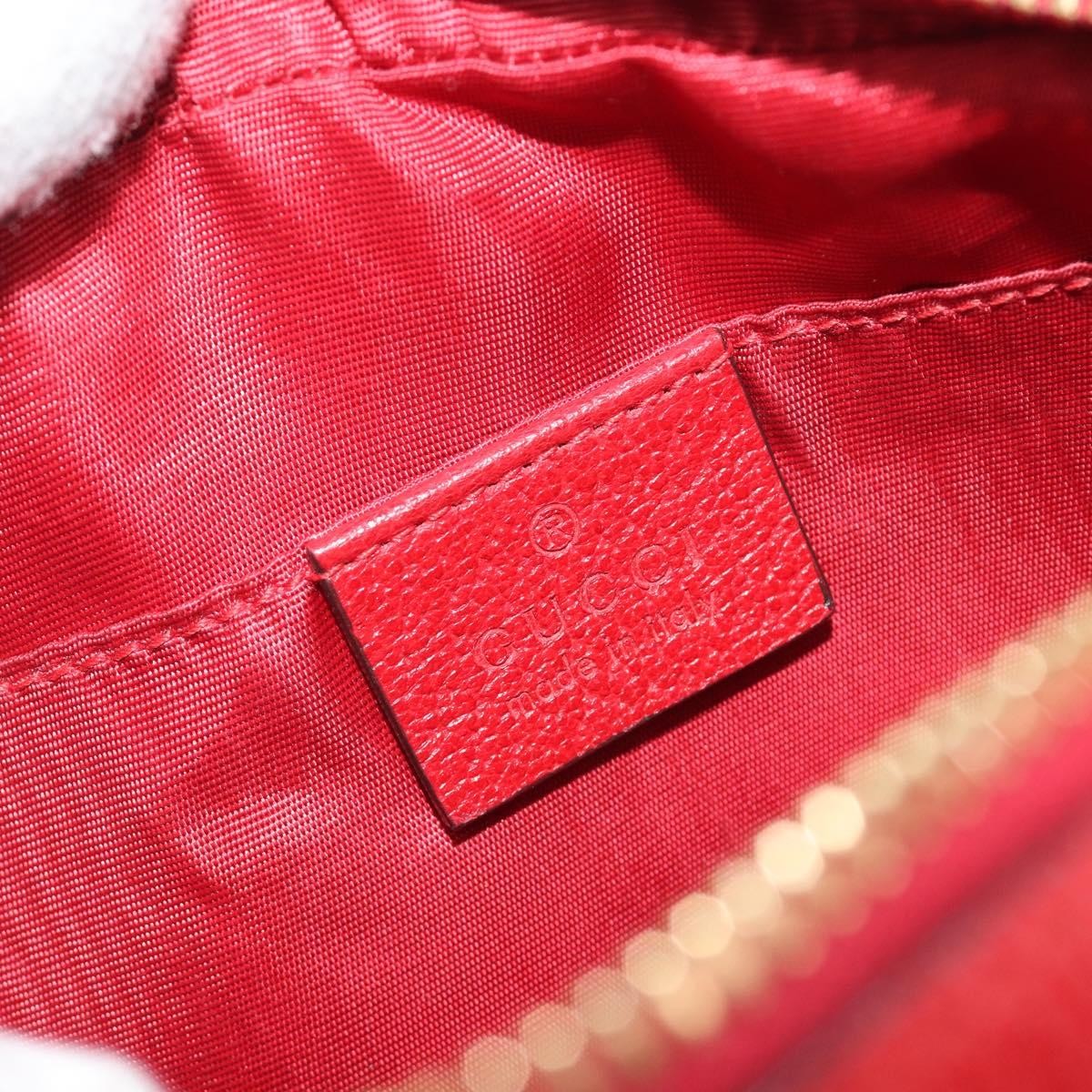 Gucci Ophidia Striped Canvas, Red, Canvas, Shoulder Bag