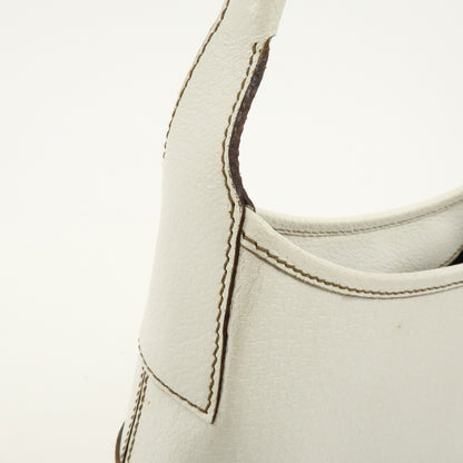Salvatore Ferragamo Shoulder Bag Leather, White, Leather, Shoulder Bag