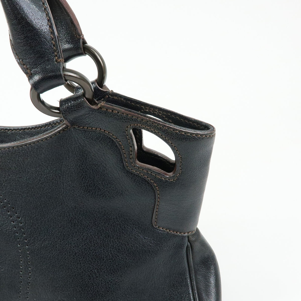 Cartier Marcello Leather, Black, Leather, Handbag