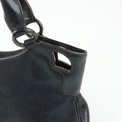 Cartier Marcello Leather, Black, Leather, Handbag