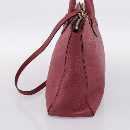Burberry Clifton Convertible Heritage Grained Leather, Red, Leather, Tote Bag