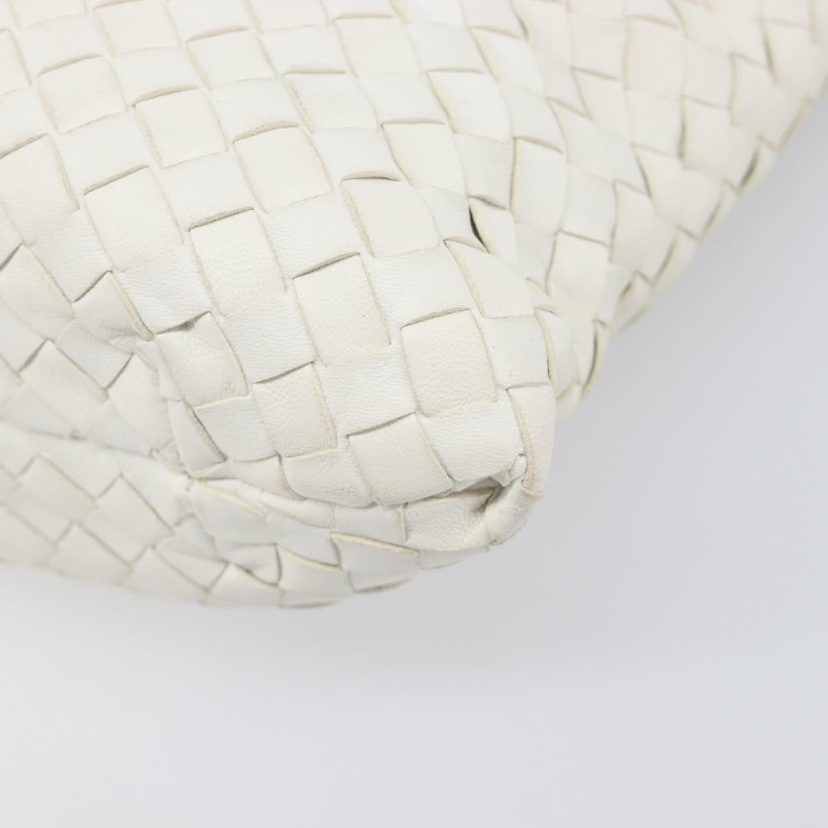 Bottega Veneta Capri Tote Intrecciato Nappa, White, Leather, Tote Bag