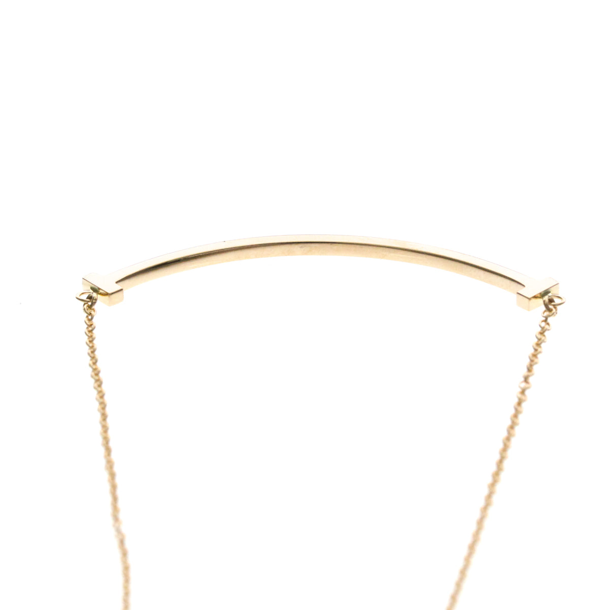 Tiffany & Co. T Smile Pendant 18K Rose Gold, Gold, Pink Gold, Necklace