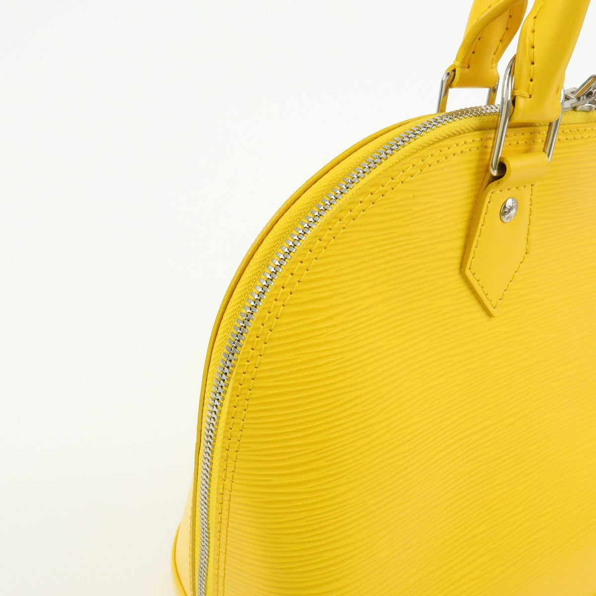 Louis Vuitton Alma Epi Leather, Yellow, Leather, Handbag
