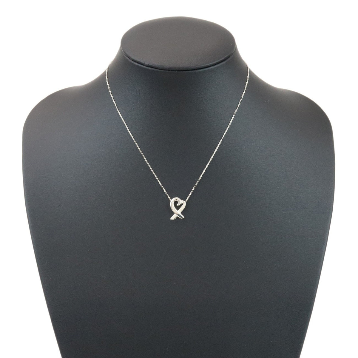 Tiffany & Co. Paloma Picasso Loving Heart Silver, Silver, Silver, Necklace