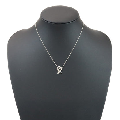 Tiffany & Co. Paloma Picasso Loving Heart Silver, Silver, Silver, Necklace