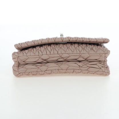Miu Miu Crystal Clutch Matelasse Leather, Pink, Leather, Clutch
