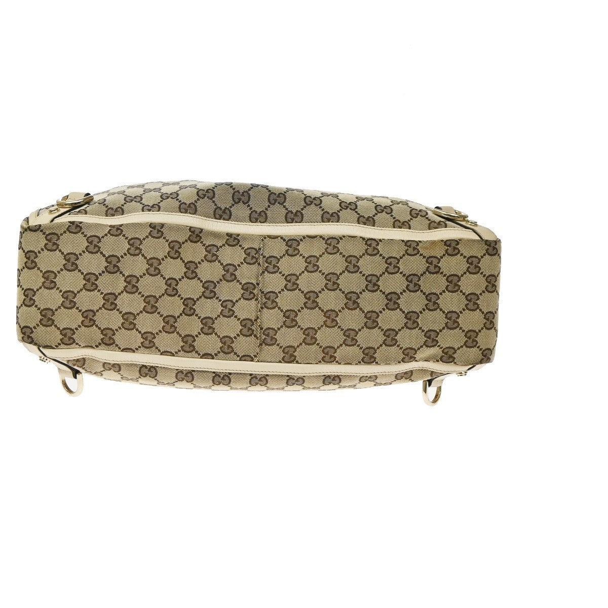 Gucci Abbey D- GG Canvas with Leather, Brown, Canvas, Tote Bag