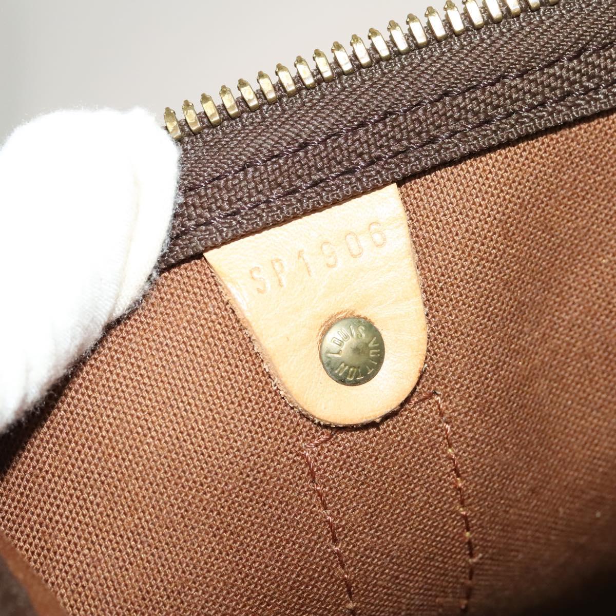 Louis Vuitton Keepall Bag Monogram Canvas, BROWN, CANVAS, Travel bag