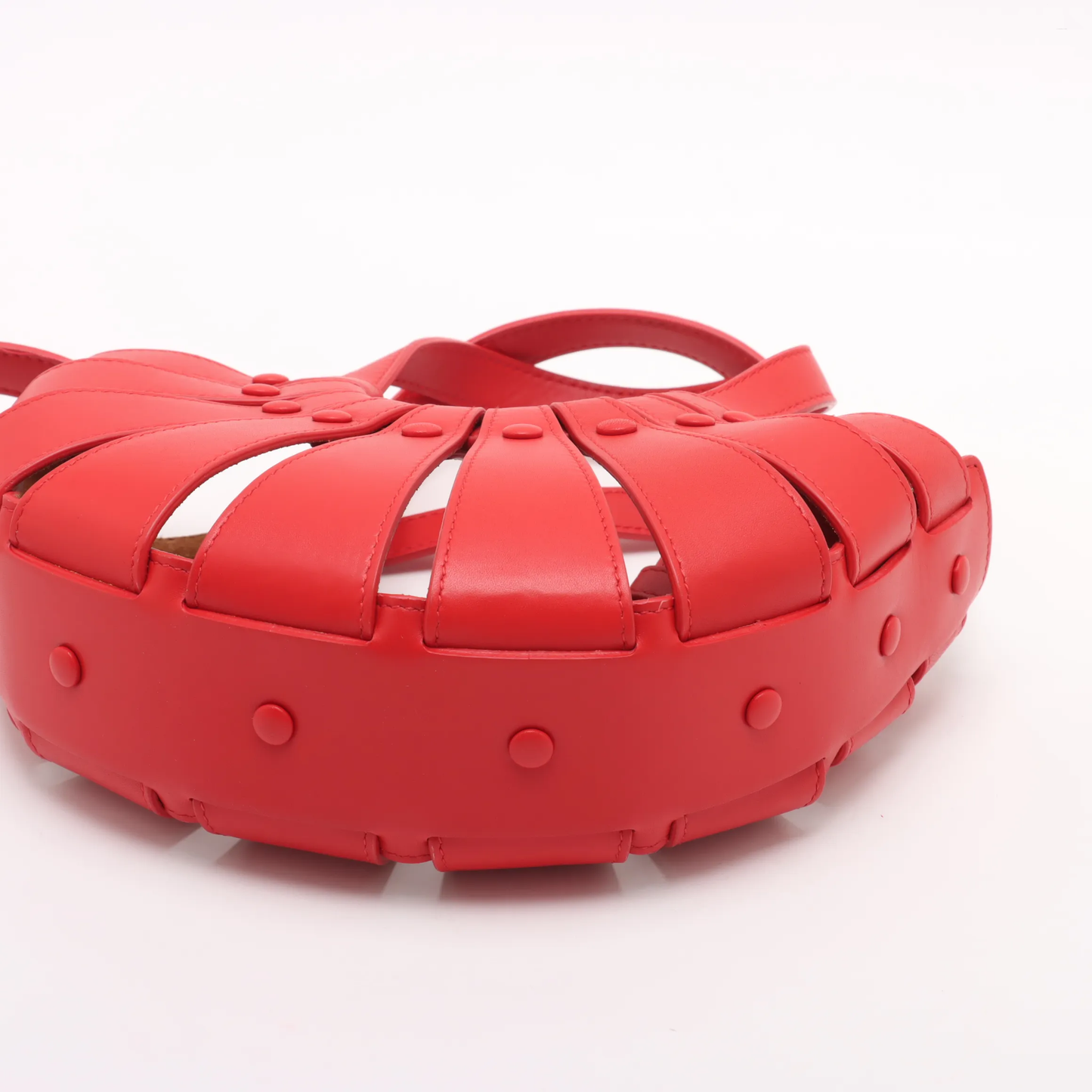 Bottega Veneta Vintage handbag Leather, RED, LEATHER, Handbag