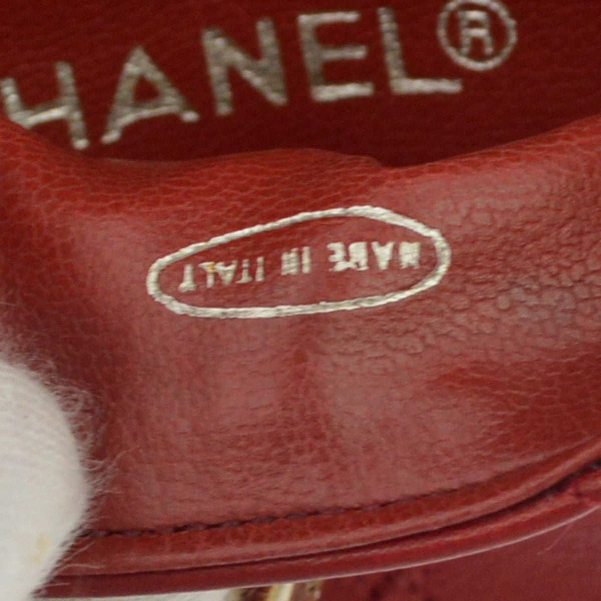 Chanel Chain Infinity Waist Quilted Lambskin, Red, Leather, Handbag