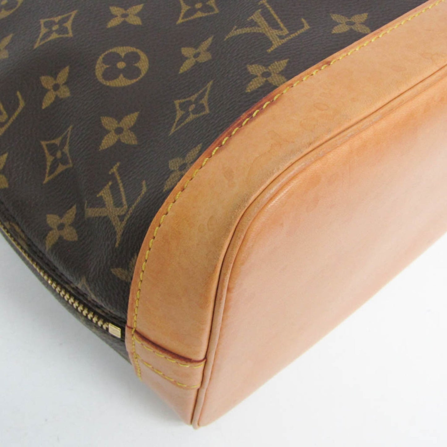 Louis Vuitton Alma Monogram, Brown, Canvas, Handbag