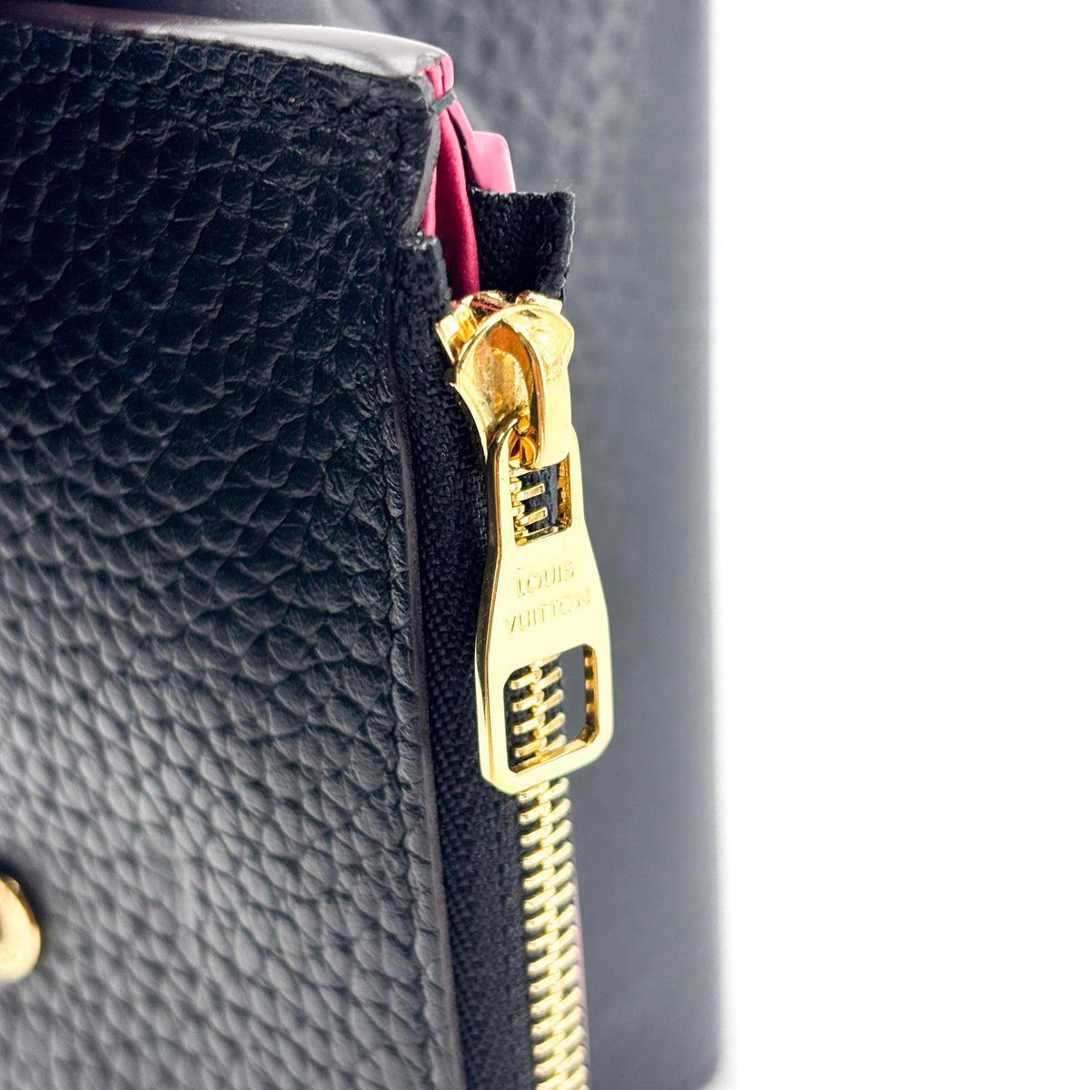 Louis Vuitton Capucines Taurillon Leather, Black, Leather, Wallet