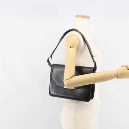 Christian Dior Shoulder Leather, Black, Leather, Shoulder Bag