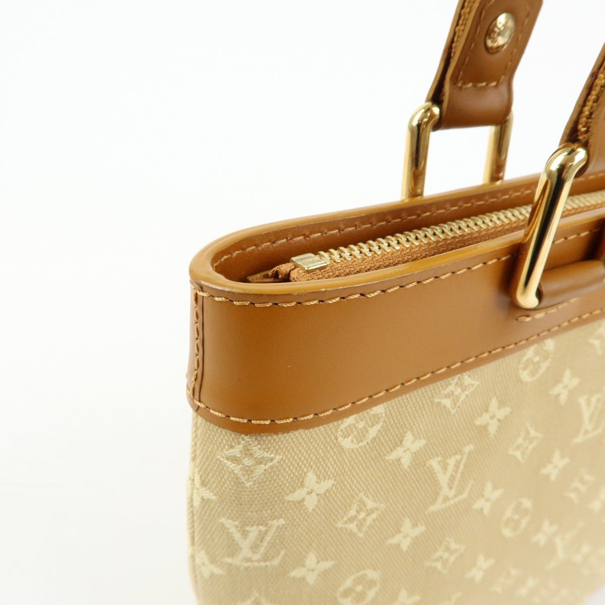Louis Vuitton Lucille Mini Lin, Beige, Canvas, Handbag