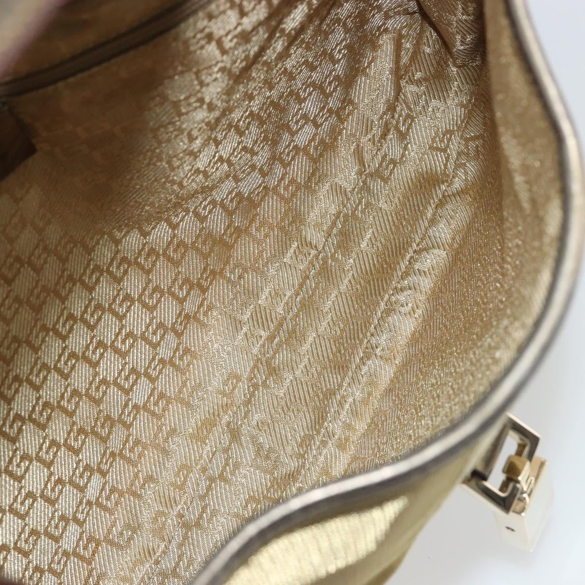 Gucci Web Jackie O Hobo Canvas, Gold, Canvas, Shoulder Bag