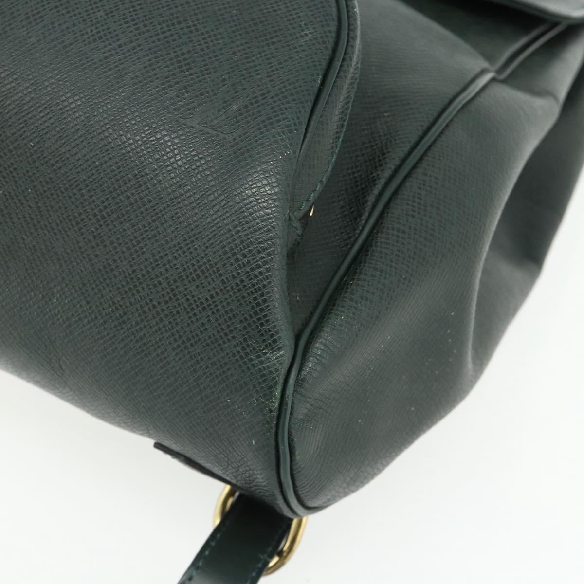 Louis Vuitton Cassiar Taiga Leather, Green, Leather, Backpack