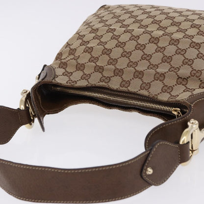 Gucci Horsebit Hobo GG Canvas, Beige, Canvas, Handbag