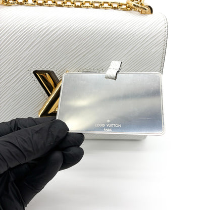 Louis Vuitton Twist Epi Leather, White, Leather, Shoulder Bag