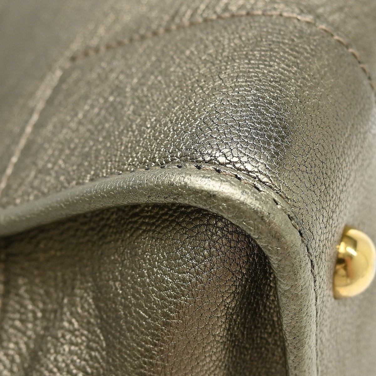 Loewe Amazona Leather, Gold, Leather, Handbag