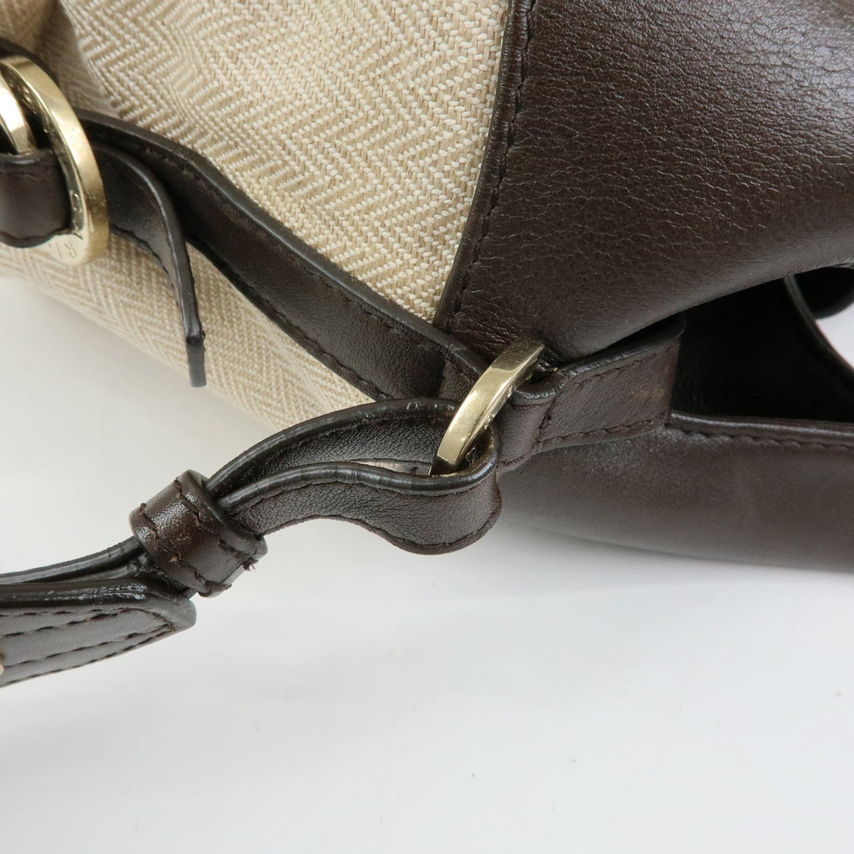 Bvlgari Chandra Hobo Canvas and Leather, Beige, Canvas, Shoulder Bag