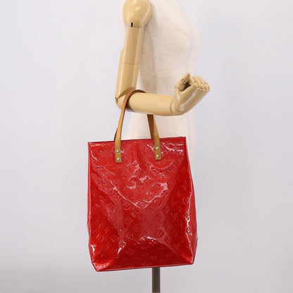 Louis Vuitton Reade Monogram Vernis, Red, Patent Leather, Handbag