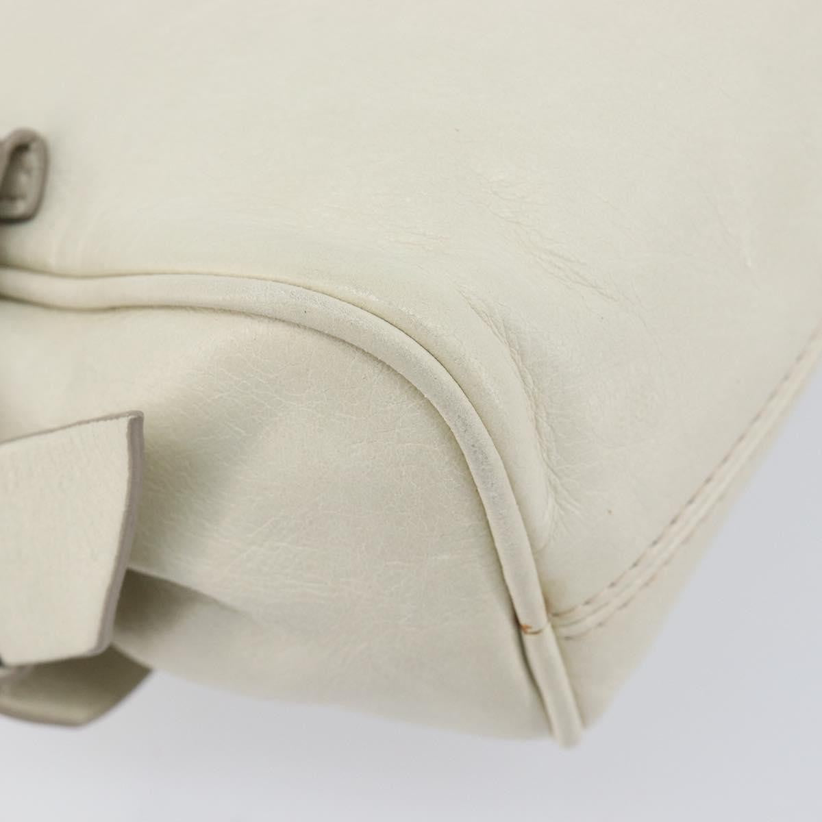 Miu Miu Beau Top Handle Leather, White, Leather, Handbag