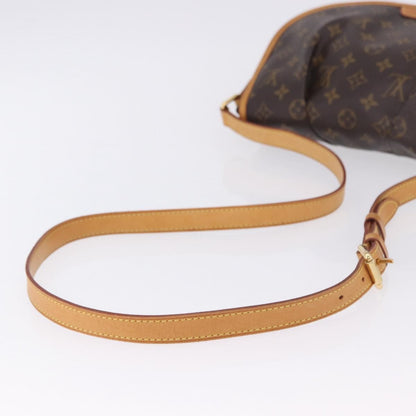 Louis Vuitton Menilmontant Monogram Canvas, Brown, Canvas, Handbag