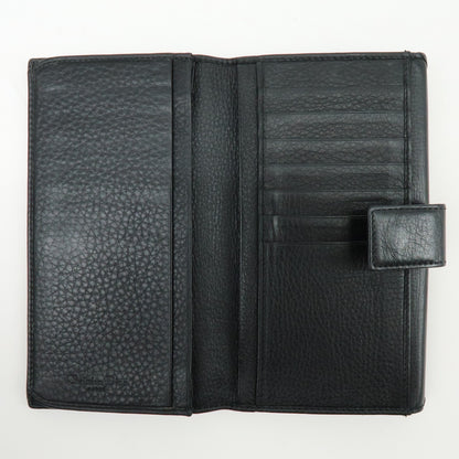 Christian Dior Trotter / Heart Motif Wallet Leather, Black, Leather, Wallet
