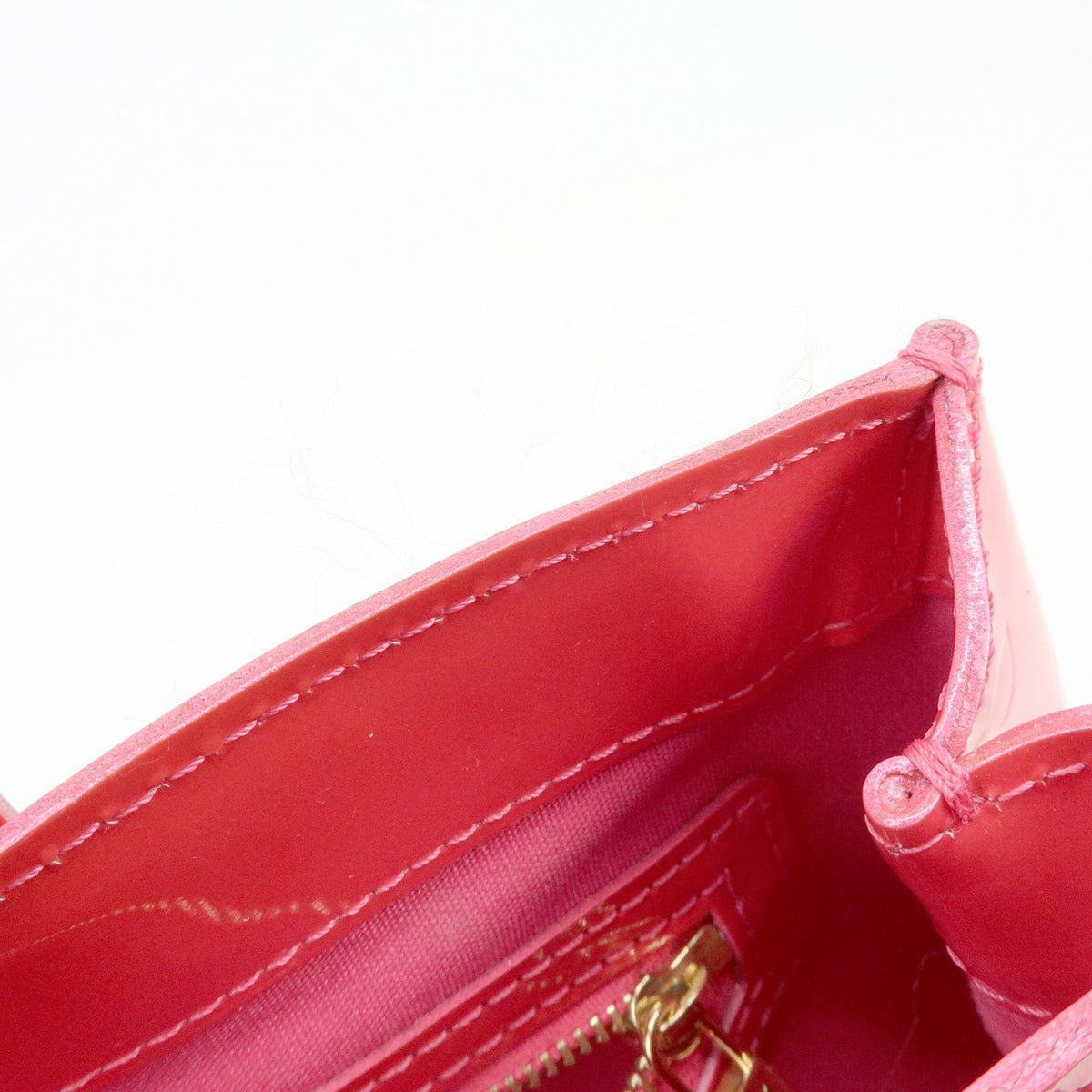Louis Vuitton Wilshire Monogram Vernis, Pink, Patent Leather, Handbag