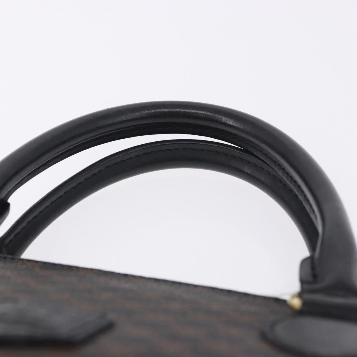 Celine Macadam Toile Triomphe, Black, Canvas, Handbag