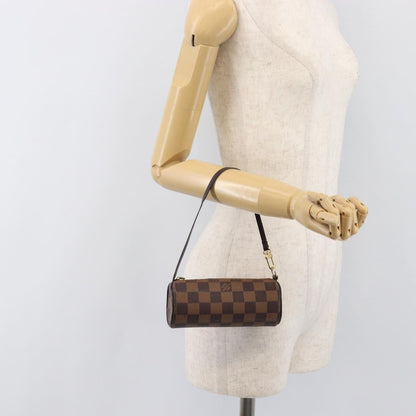 Louis Vuitton Papillon Pochette Damier, Brown, Canvas, Clutch