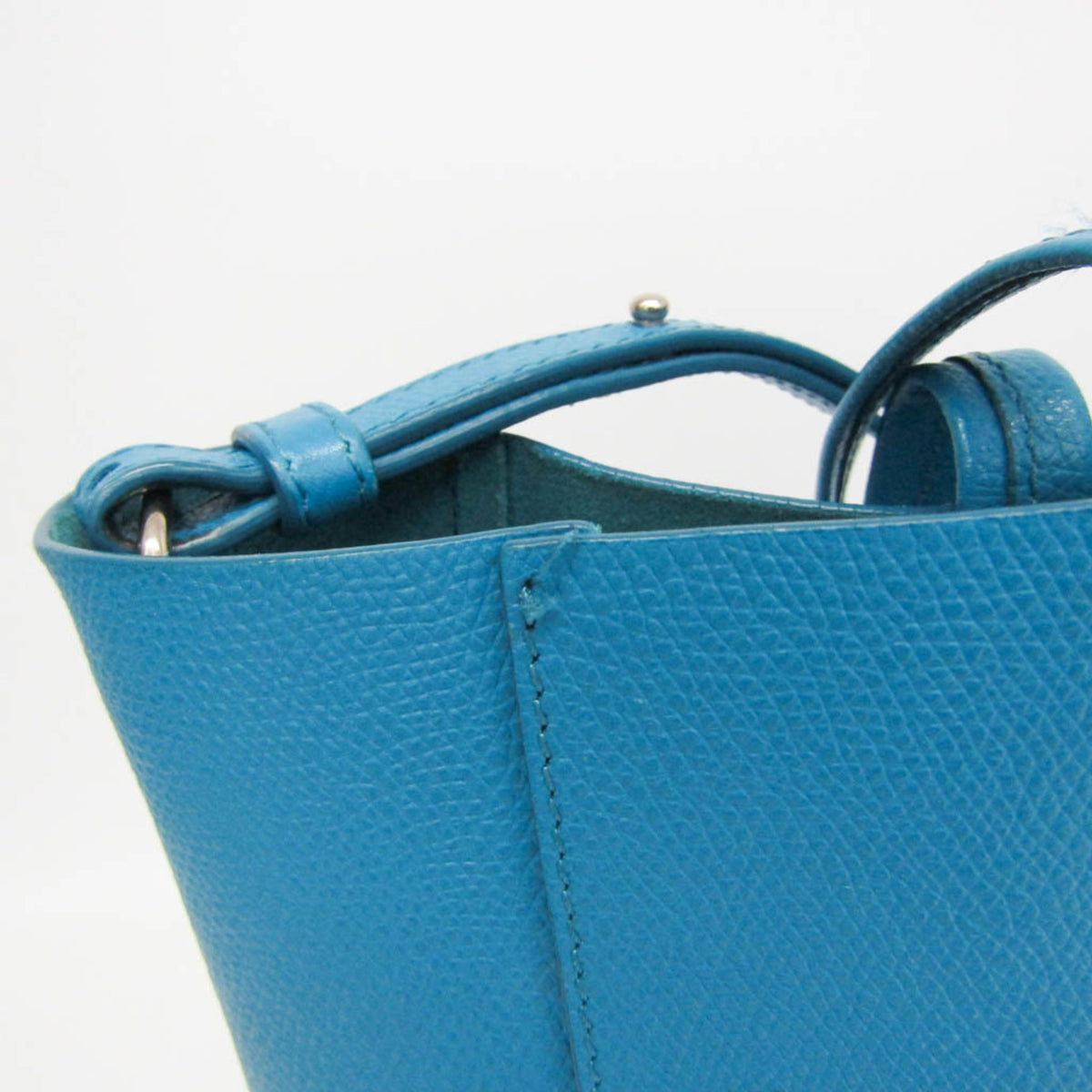 Celine Vertical Cabas All Over Logo Print Leather, Blue, Leather, Tote Bag
